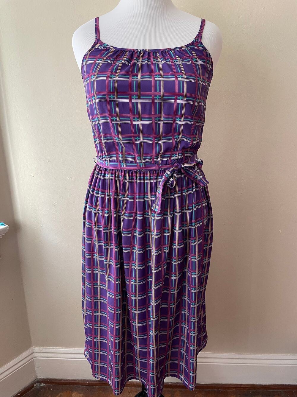 Size M - Sexy Vintage Sleeveless Purple Sundress Jack Mulqueen Size 6